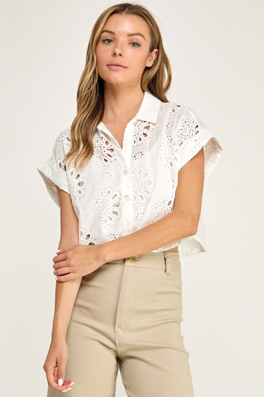 Rudy Eyelet Top