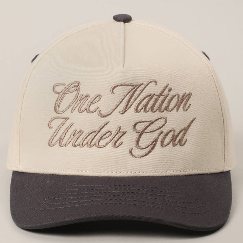 One Nation Under God Trucker Hat ( 3 colors)