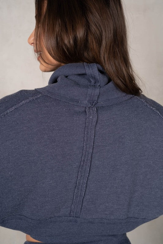 The Wells Terry Pullover (navy)
