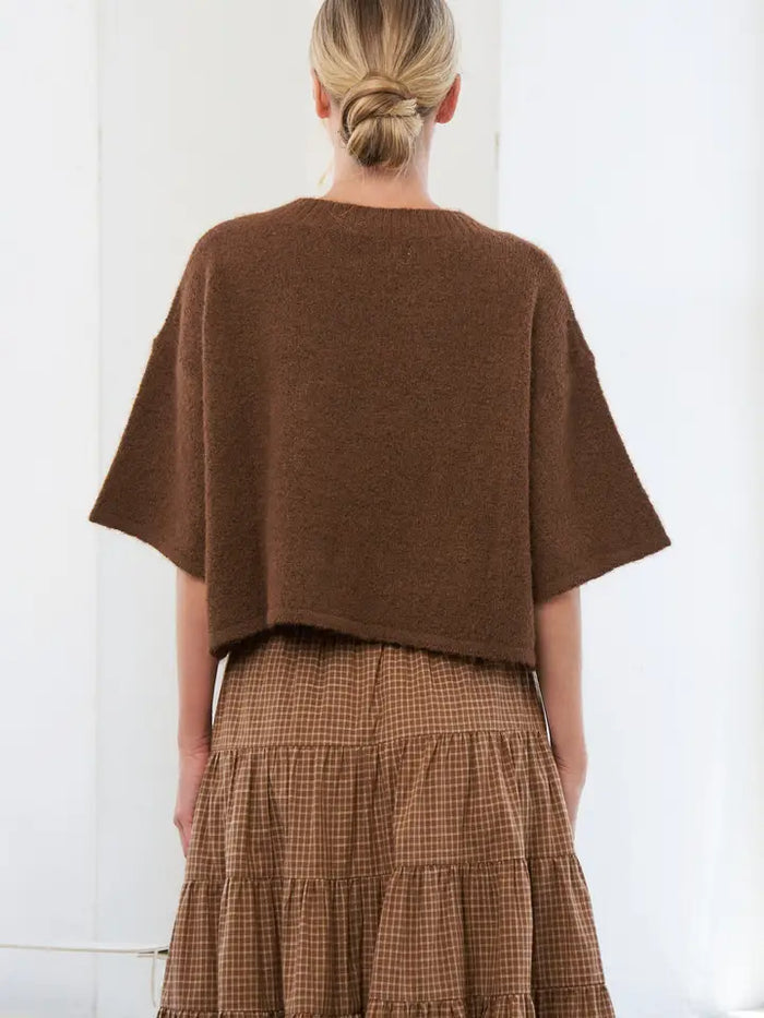 Louise Sweater Cardigan (brown)