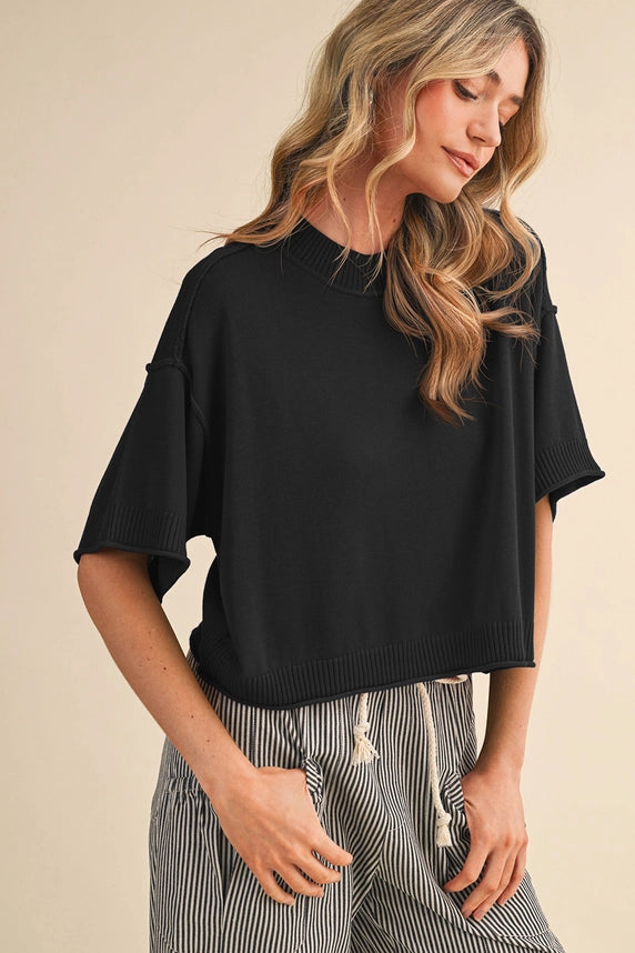 Charlie Knit Top (black)