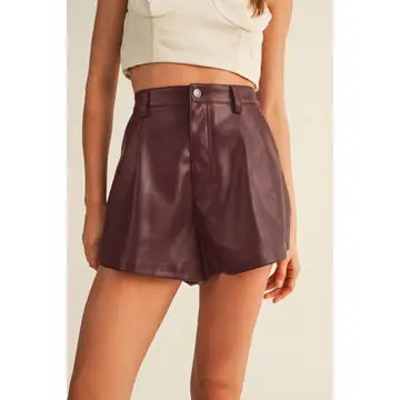 Franklin Flared Shorts (maroon)