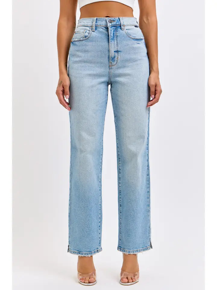 Super High Rise Dad Jean (light)