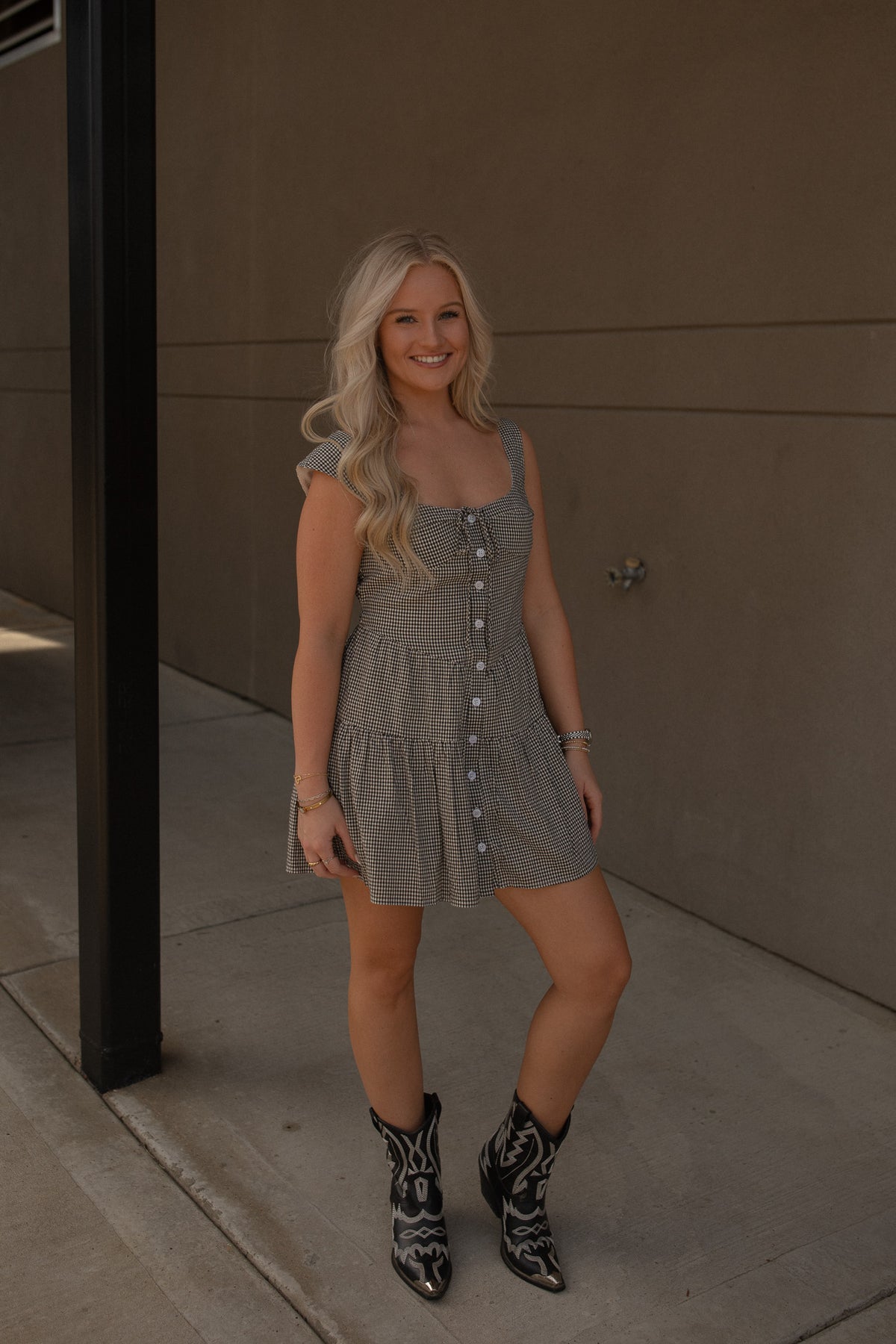 Gingham Mini Dress