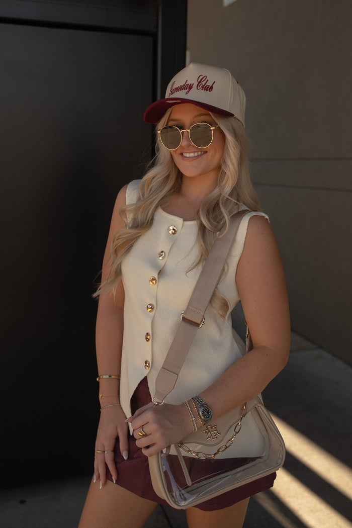 Gameday Script Hat (burgundy)
