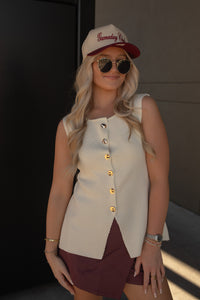 Gameday Script Hat (burgundy)