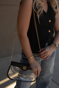 Madi Clear Crossbody BLACK