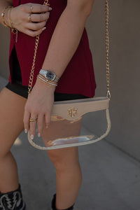 Madi Clear Crossbody NUDE
