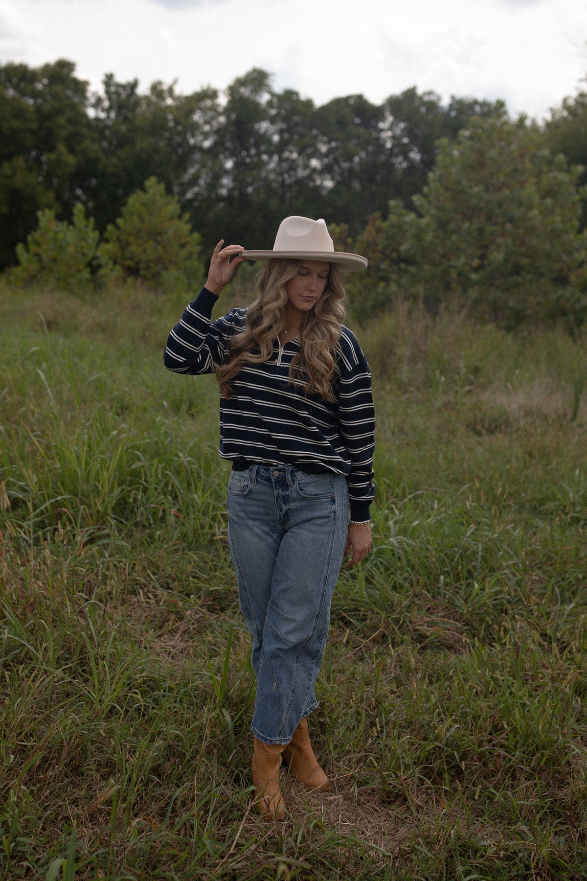 Navy Striped Rugby Shirt