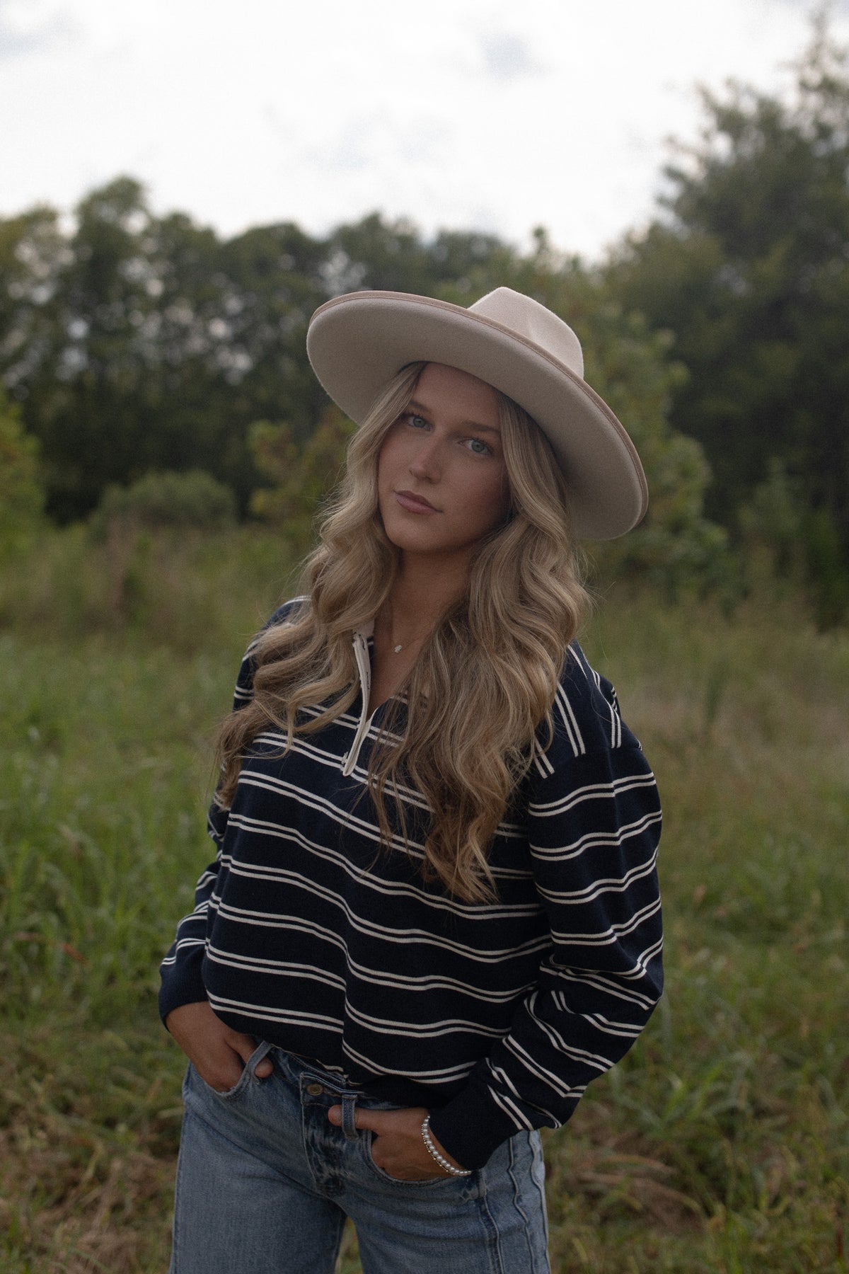 Navy Striped Rugby Shirt