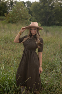 Gingham Maxi Dress