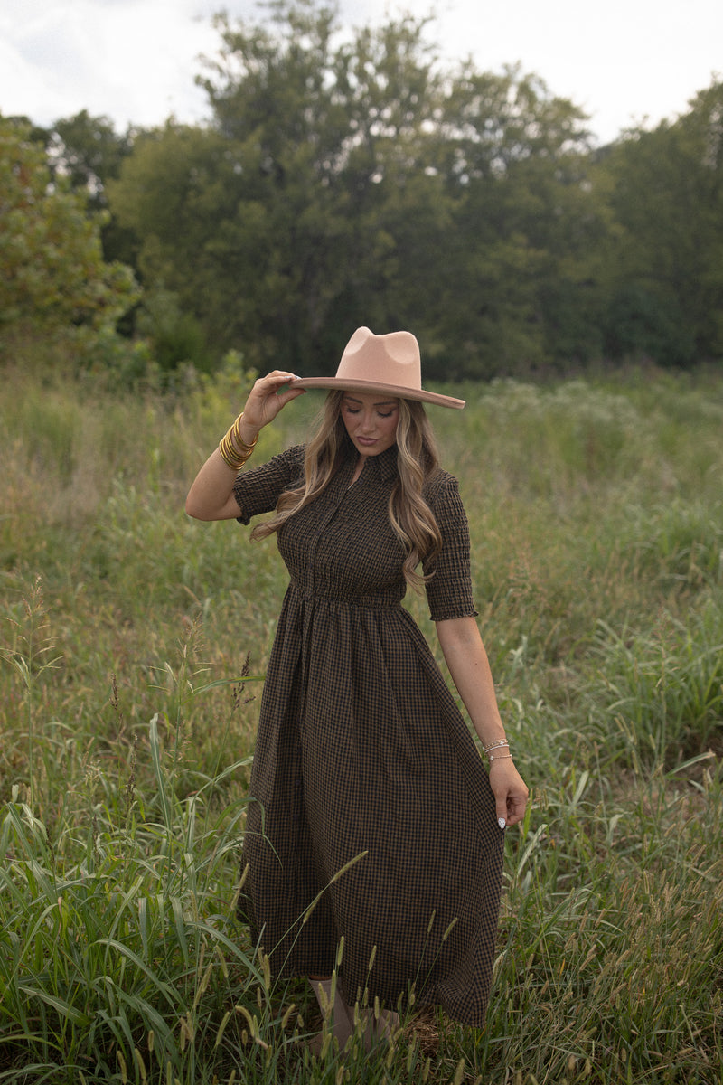 Gingham Maxi Dress