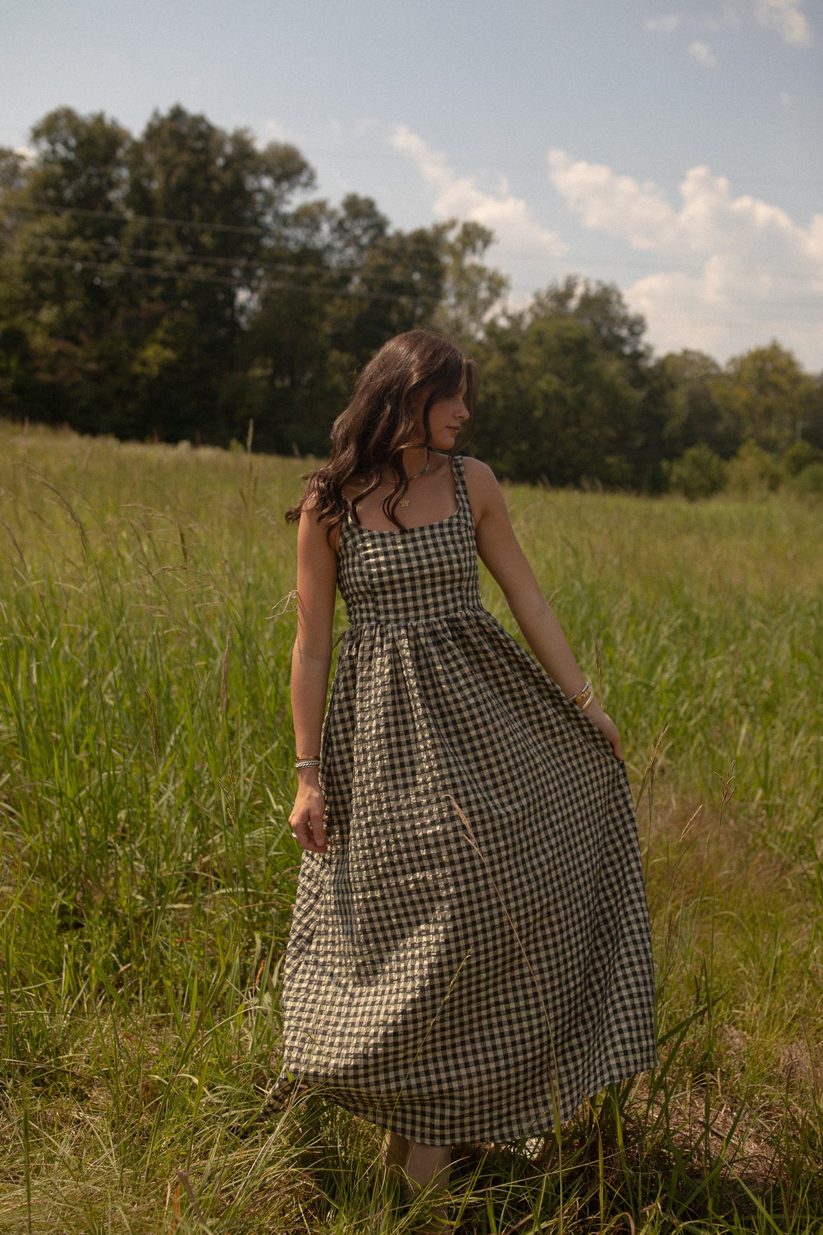 Maria Checkered Dress
