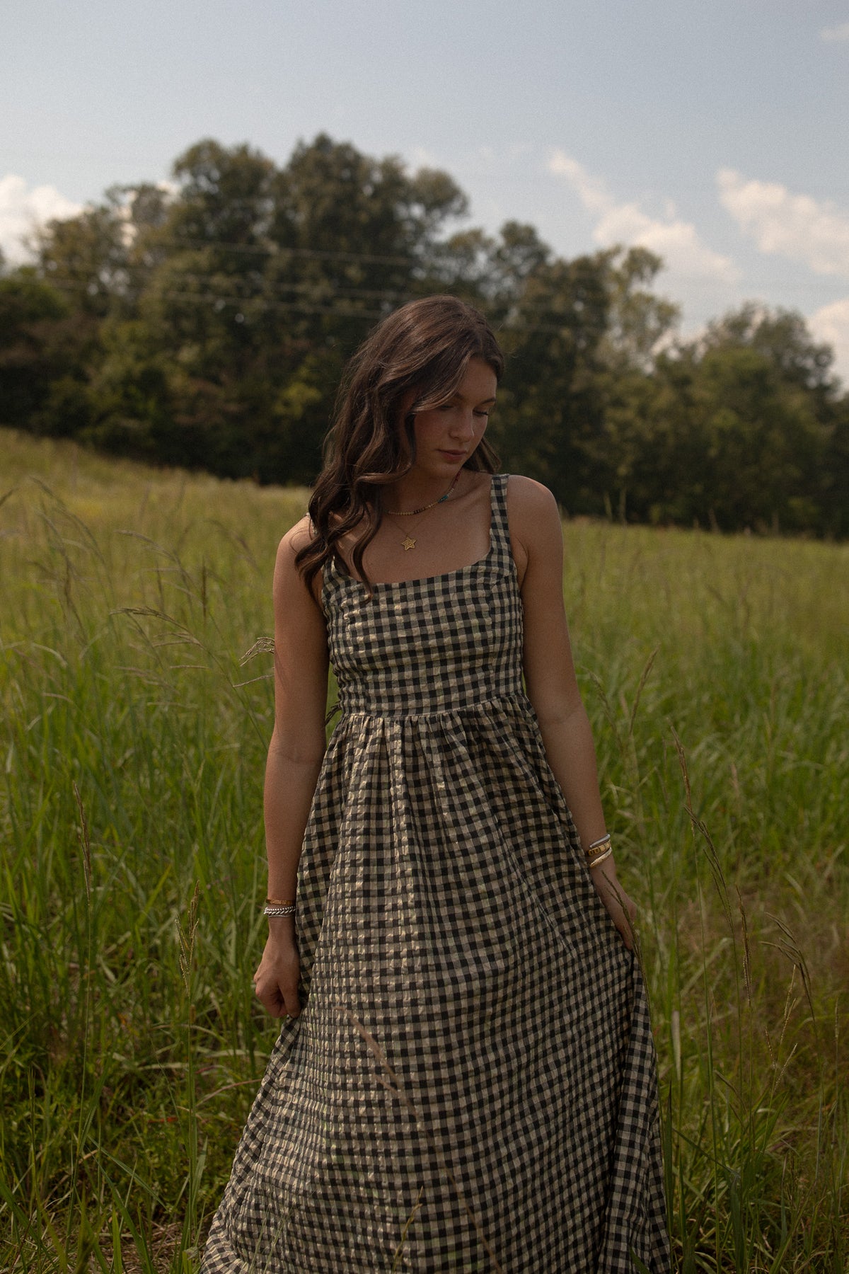 Maria Checkered Dress