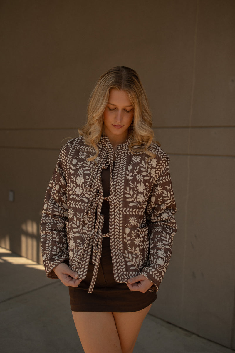 Sophia Floral Quilted Jacket