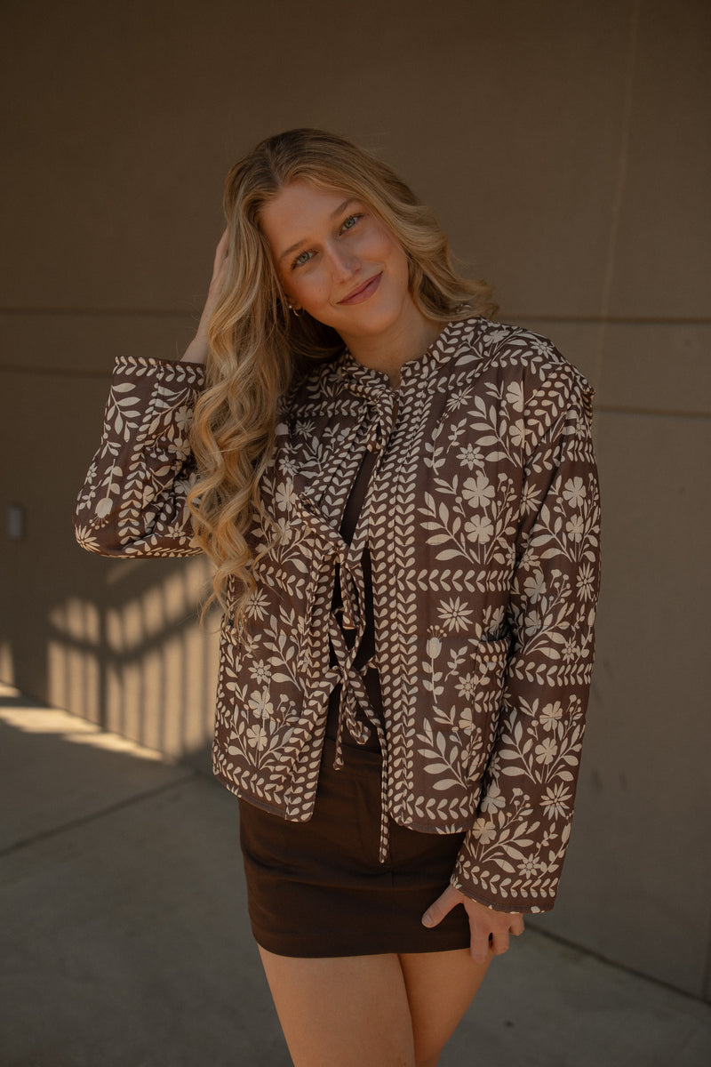Sophia Floral Quilted Jacket