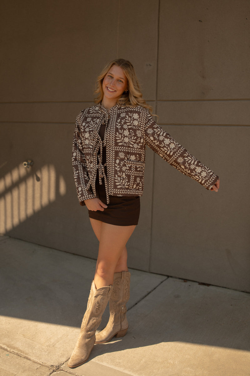 Sophia Floral Quilted Jacket