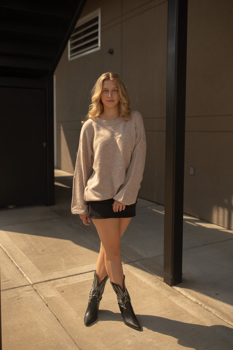 Homebody Sweater (taupe)
