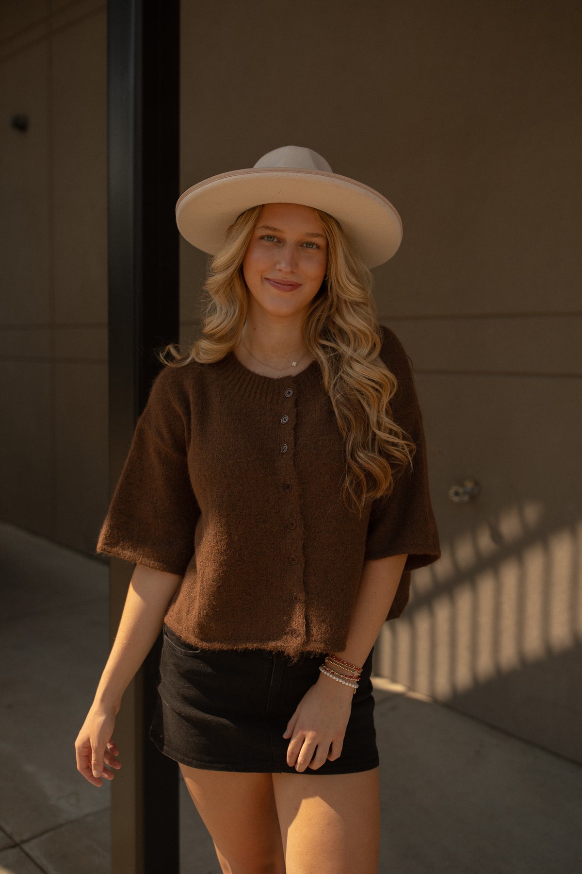Louise Sweater Cardigan (mocha)