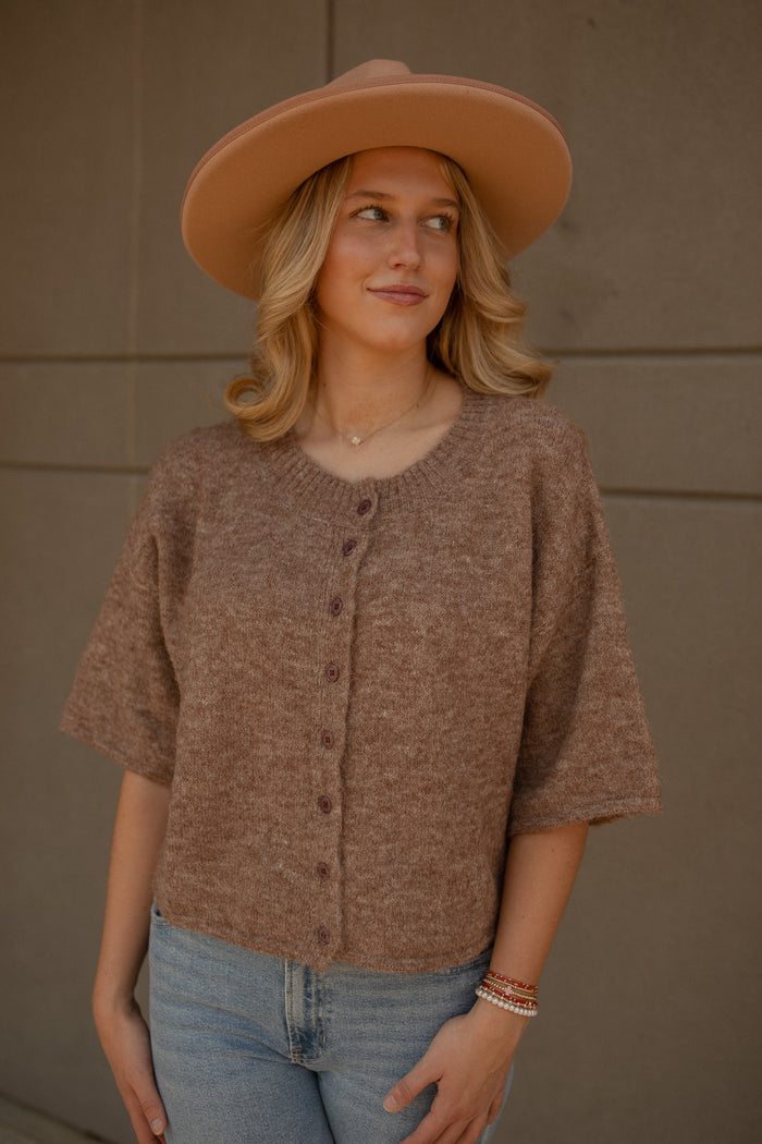 Louise Sweater Cardigan (mocha)