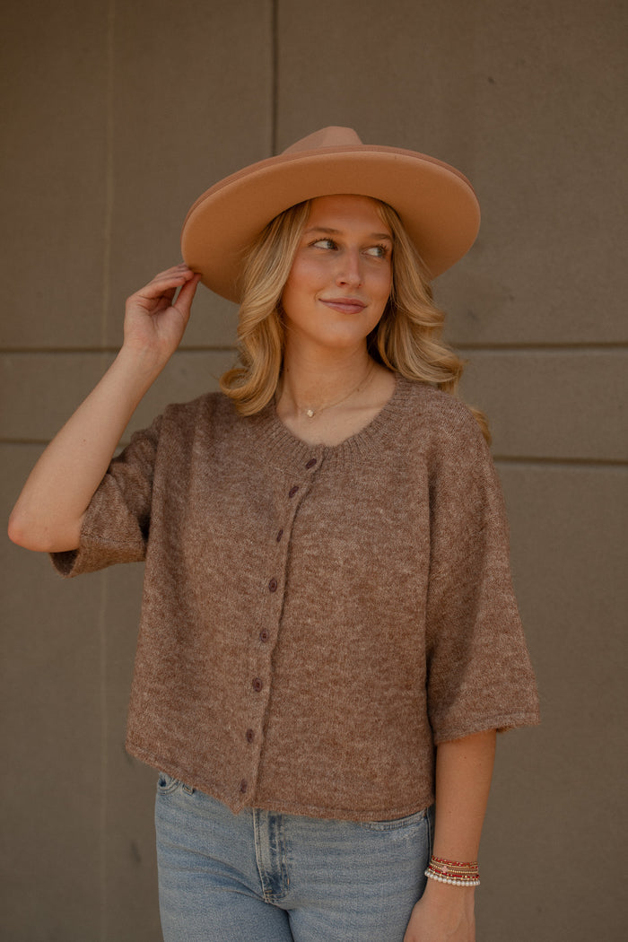 Louise Sweater Cardigan (mocha)