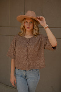 Louise Sweater Cardigan (mocha)