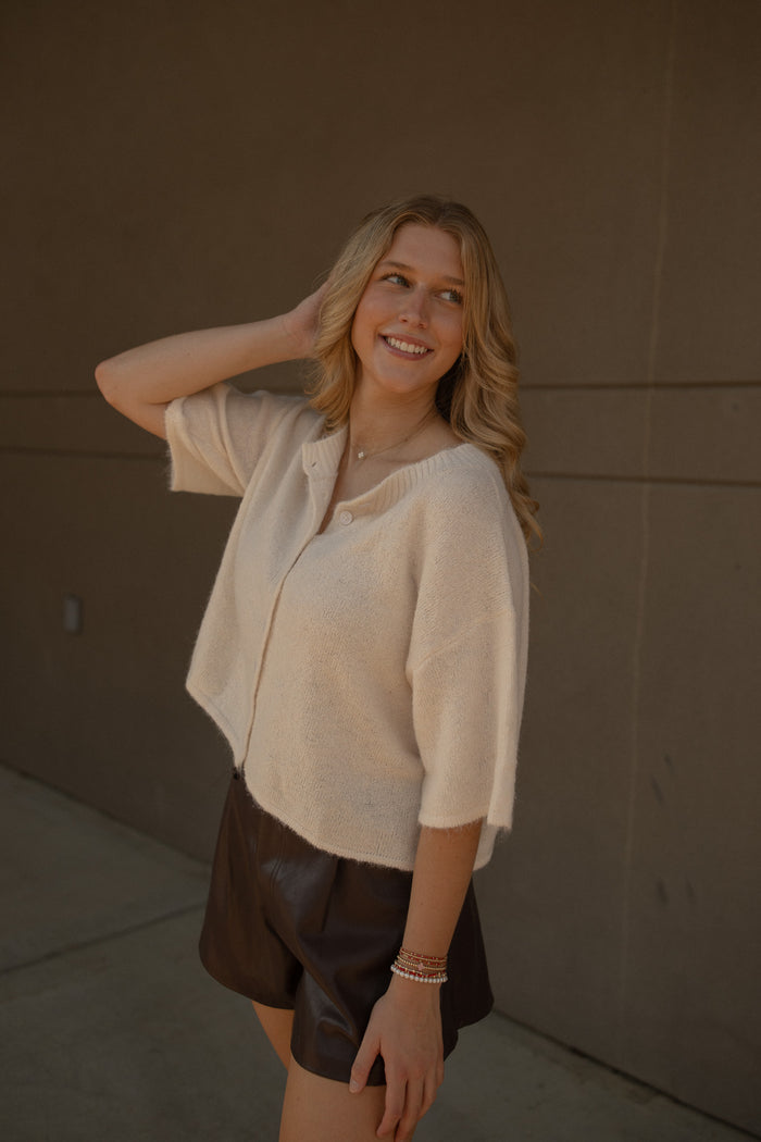 Louise Sweater Cardigan (cream)