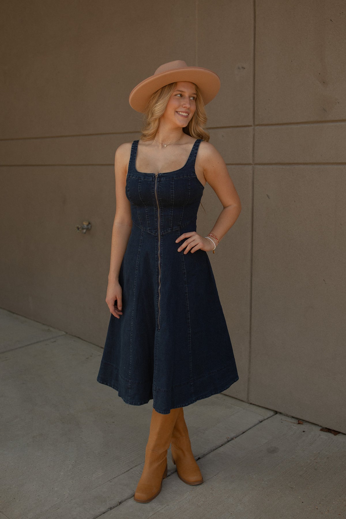 Franklin Denim Corset Dress