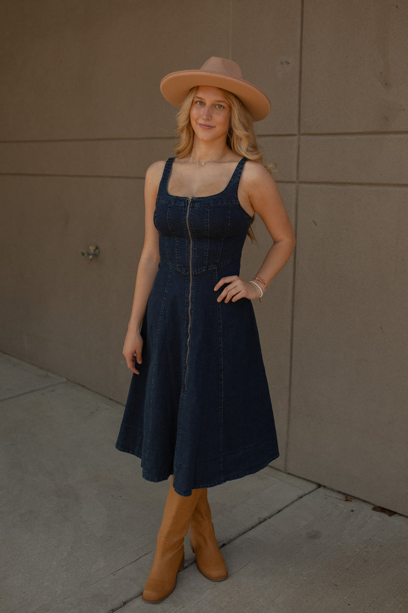 Franklin Denim Corset Dress