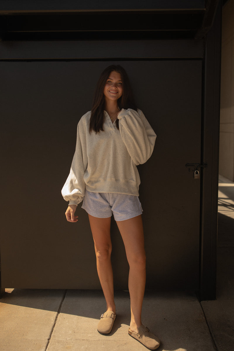 College Prep Sweatshirt (white melange)
