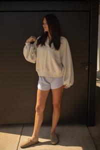 College Prep Sweatshirt (white melange)
