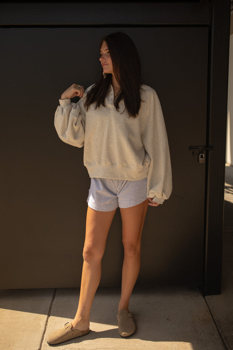 College Prep Sweatshirt (white melange)