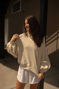 College Prep Sweatshirt (cream)