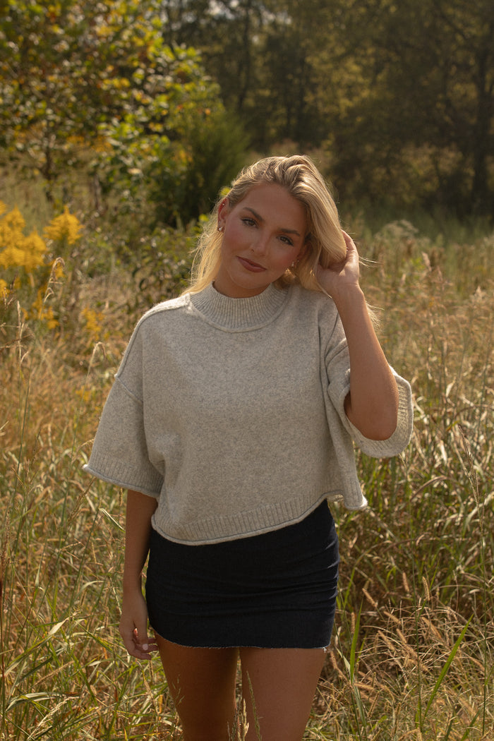 Eleanor Sweater Top (grey)