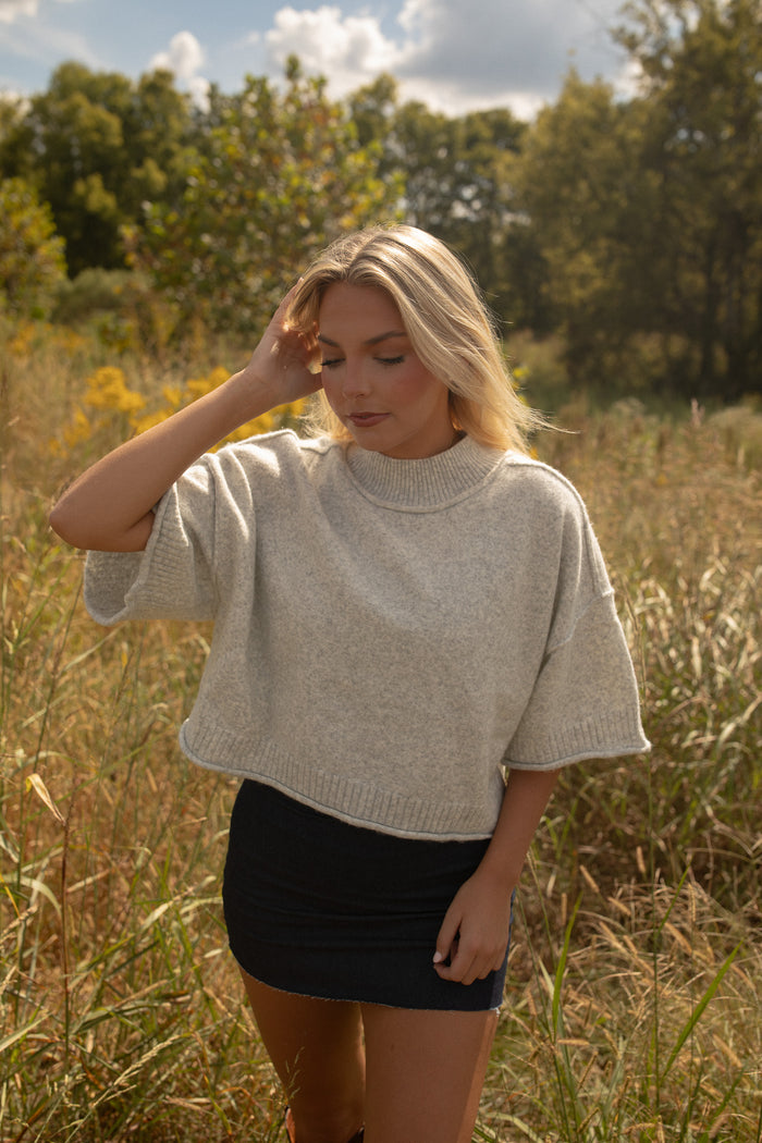 Eleanor Sweater Top (grey)