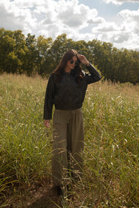The Pintuck Pants (olive)