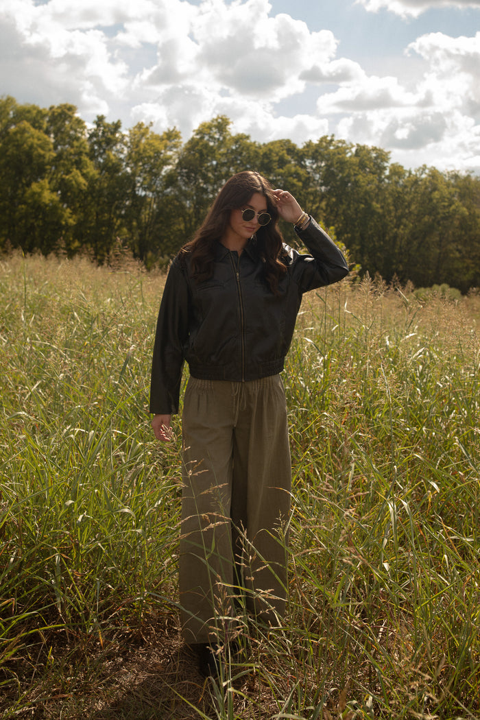 The Pintuck Pants (olive)