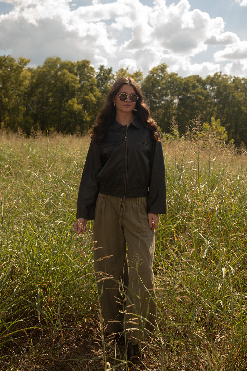 The Pintuck Pants (olive)