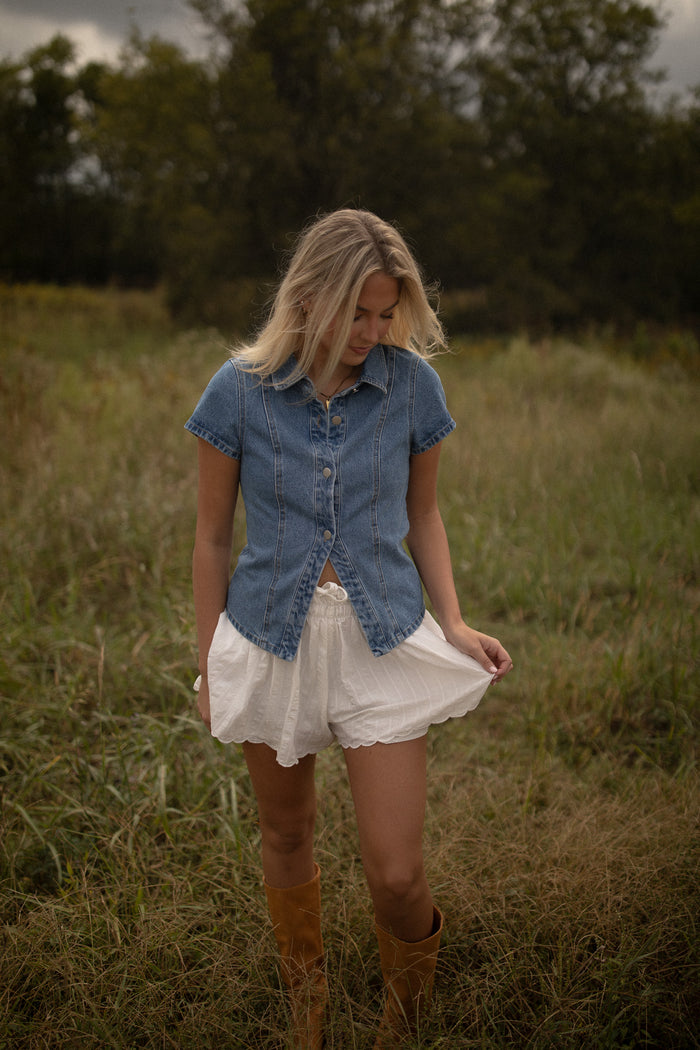 Mason Denim Top