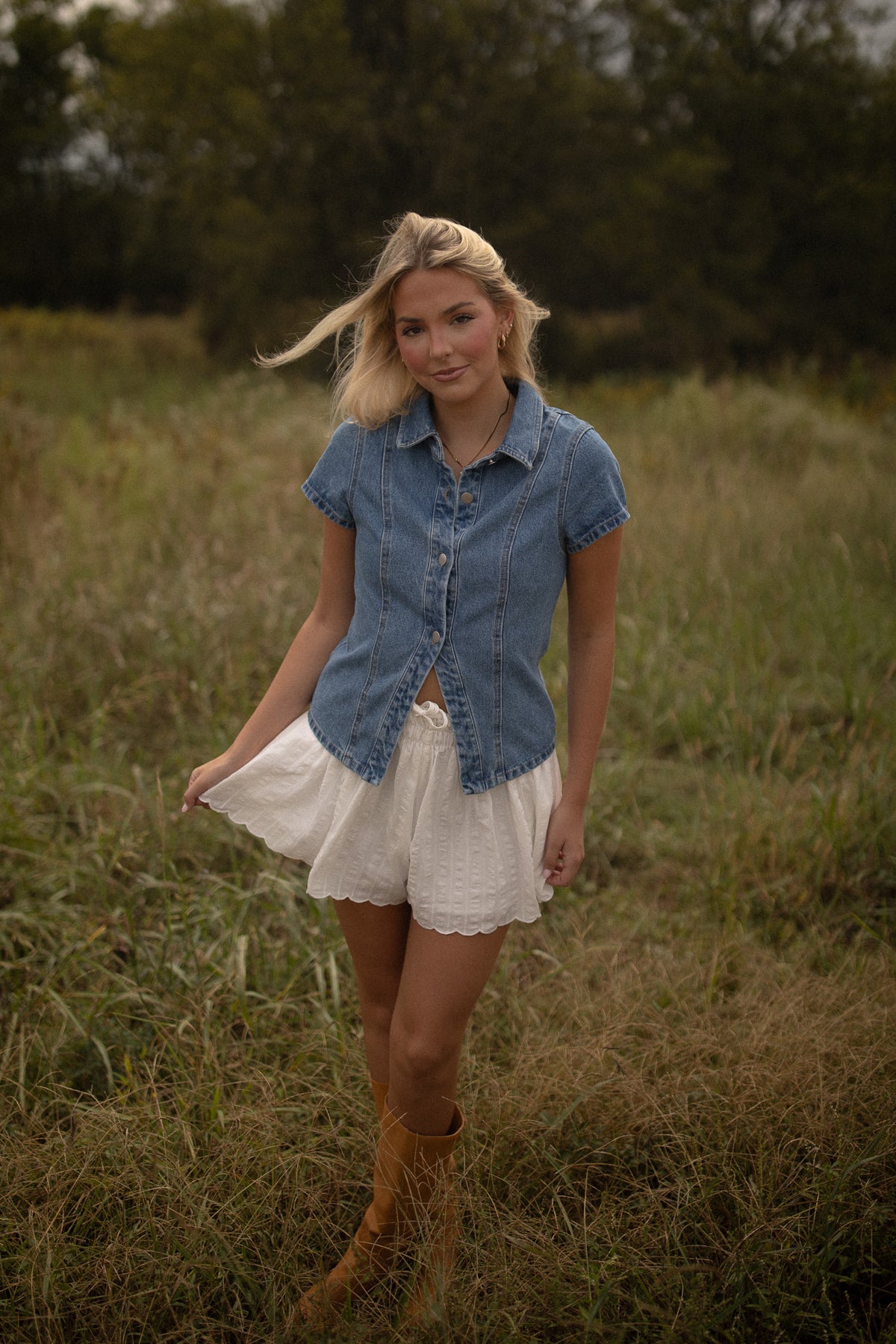 Mason Denim Top