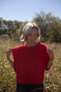 The Penny Cardigan (red)