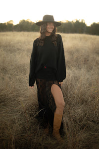 Mermaid Lace Maxi Skirt