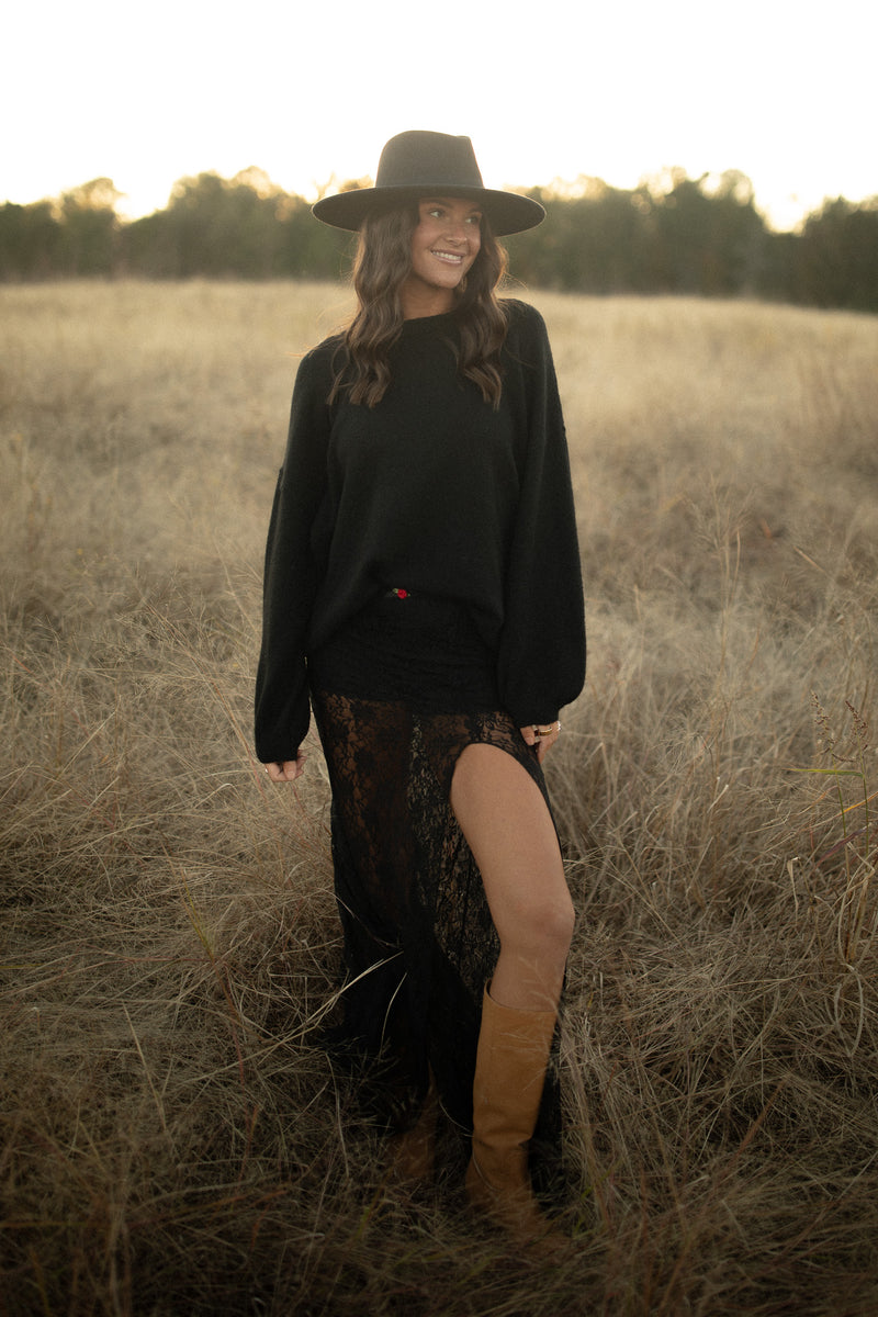 Mermaid Lace Maxi Skirt