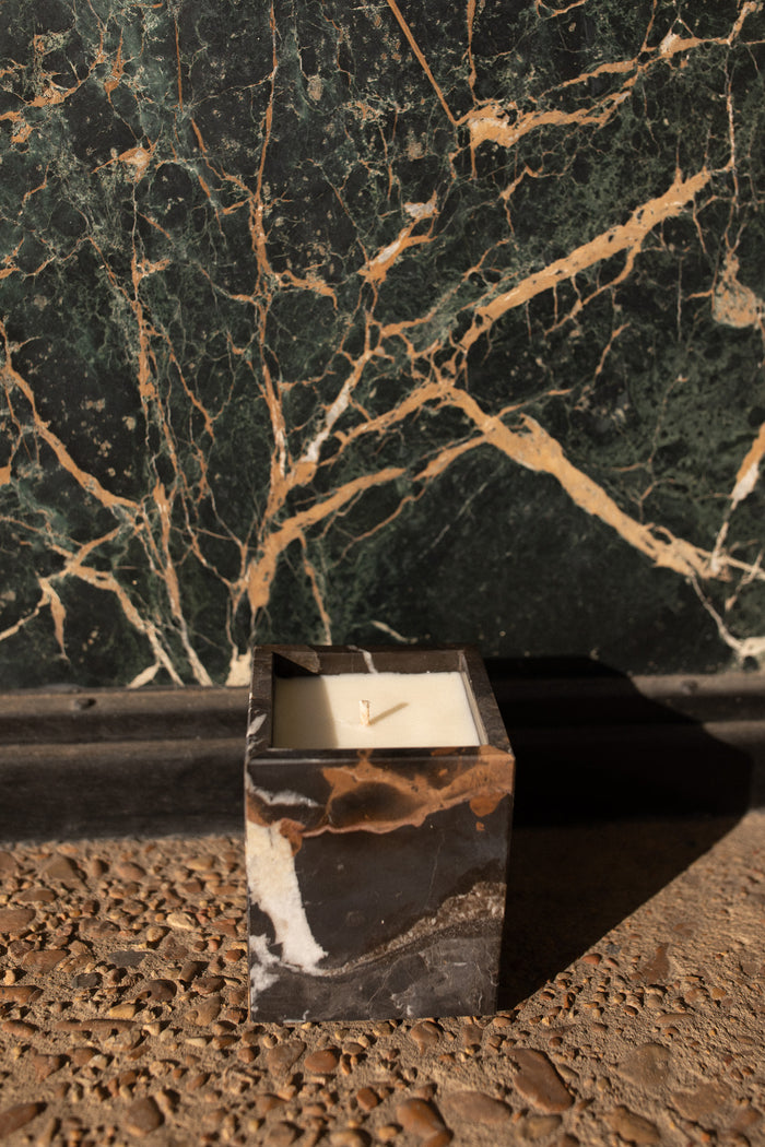 Nero Portoro Marble Candle