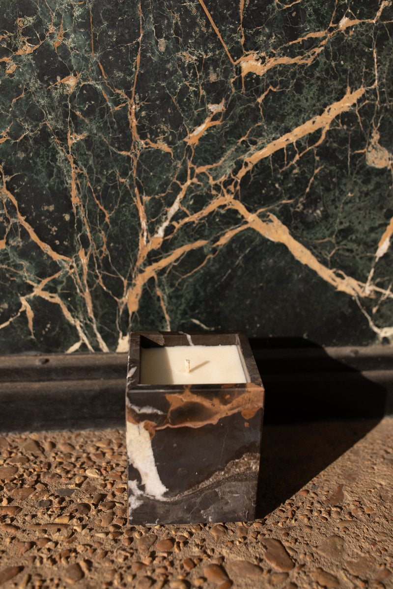 Nero Portoro Marble Candle
