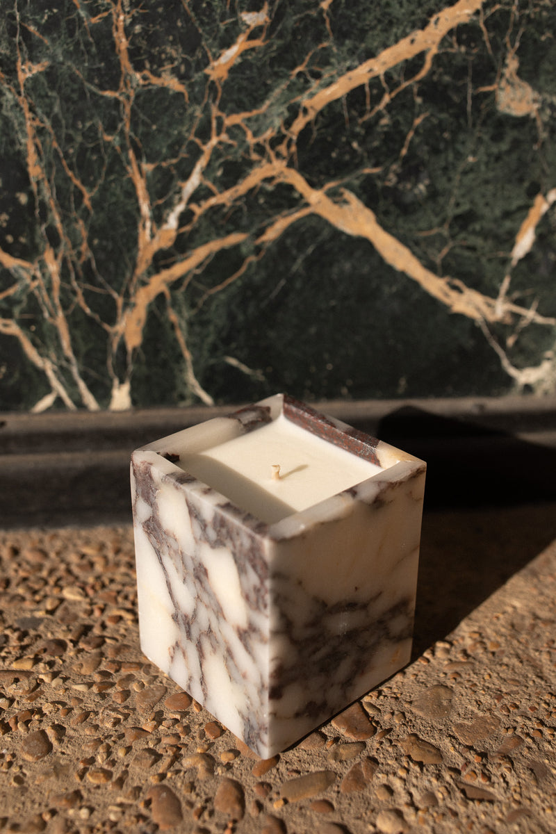 Calacatta Viola Marble Candle