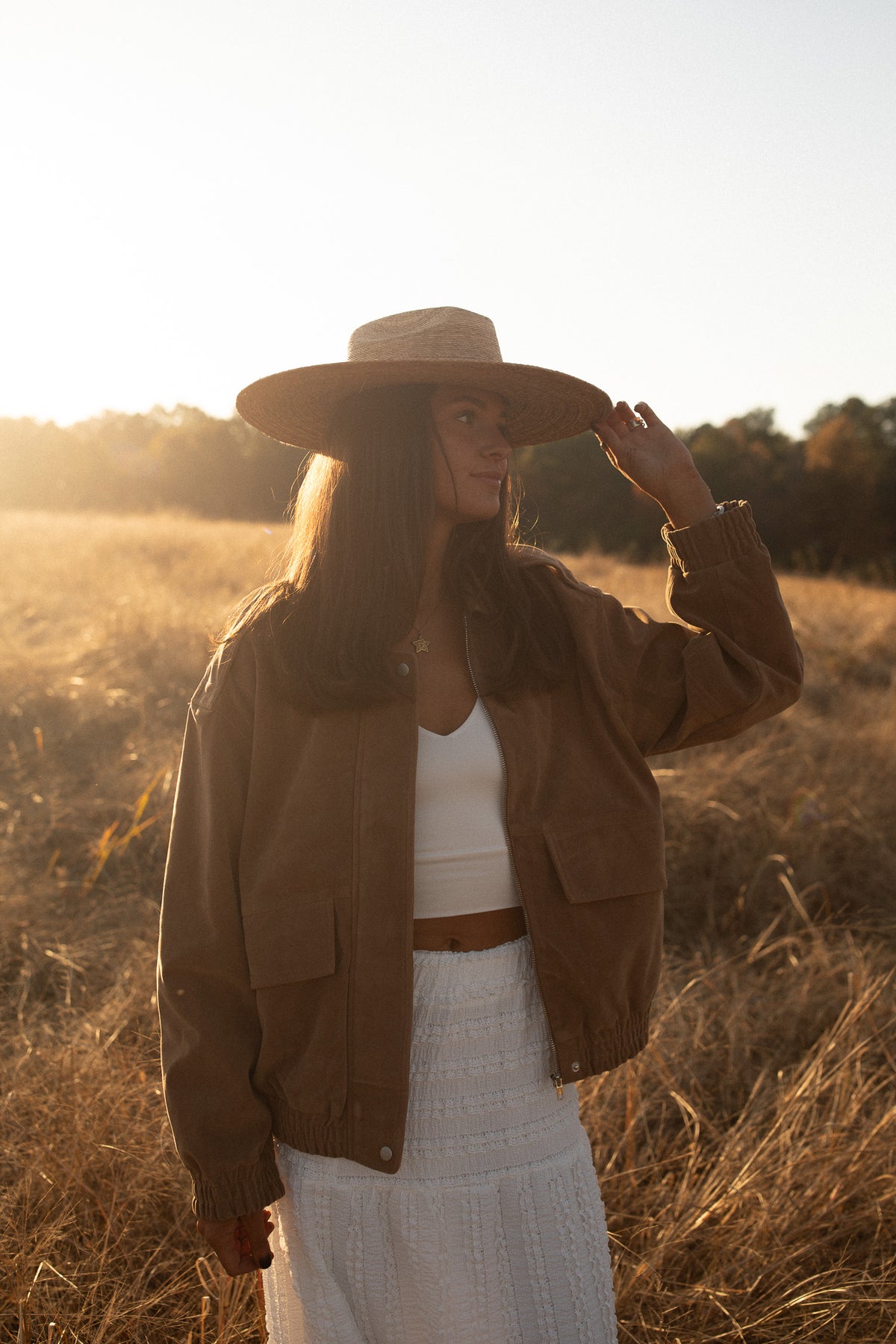 Khris Oversized Suede Jacket