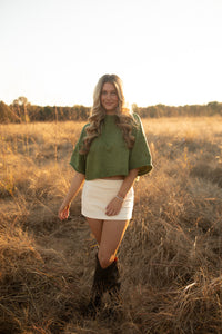 Eleanor Sweater Top (olive)