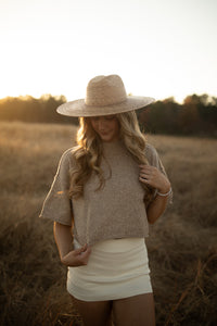 Eleanor Sweater Top (mocha mousse)