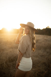 Twill Mini Skort (cream)